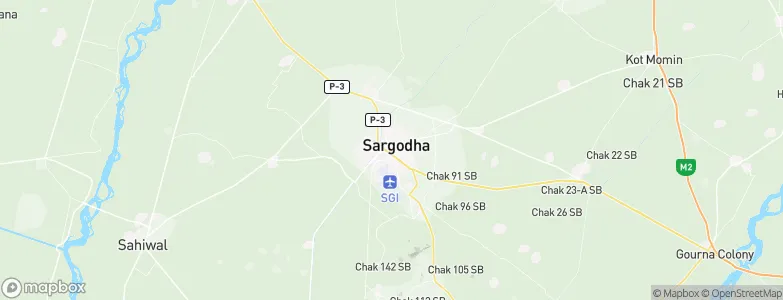 Sargodha, Pakistan Map