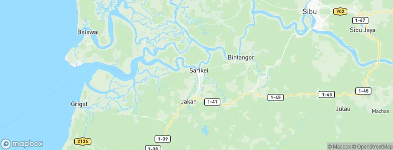 Sarikei, Malaysia Map