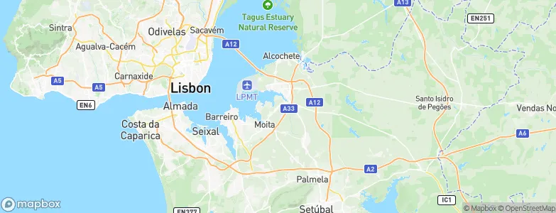 Sarilhos Grandes, Portugal Map