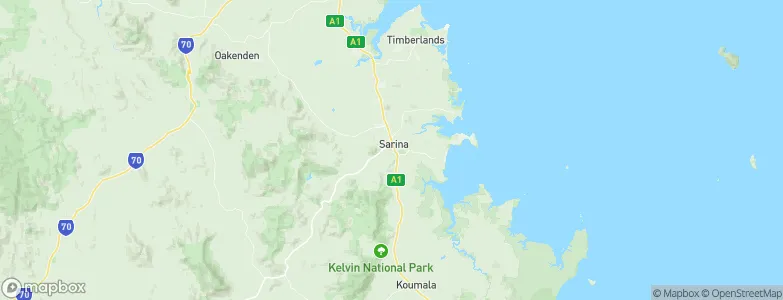 Sarina, Australia Map