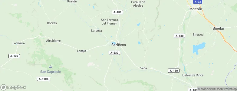 Sariñena, Spain Map