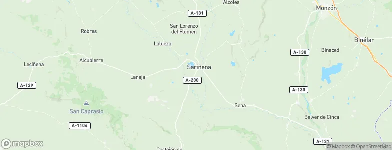Sariñena, Spain Map