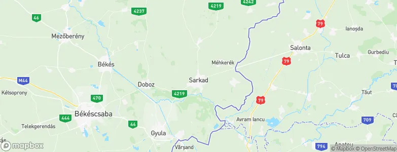 Sarkad, Hungary Map