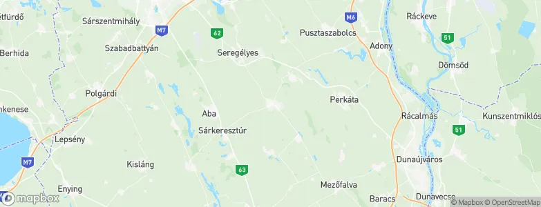 Sárosd, Hungary Map