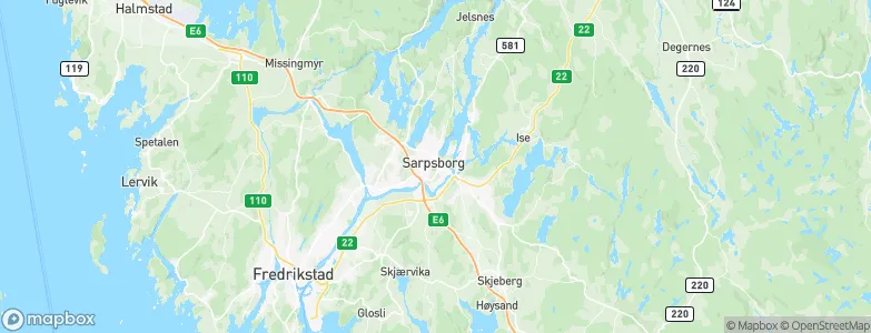 Sarpsborg, Norway Map