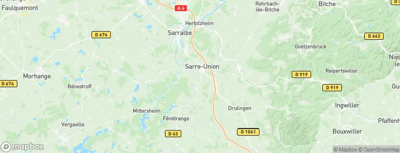 Sarrewerden, France Map