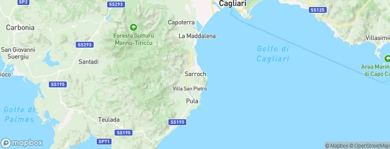 Sarroch, Italy Map