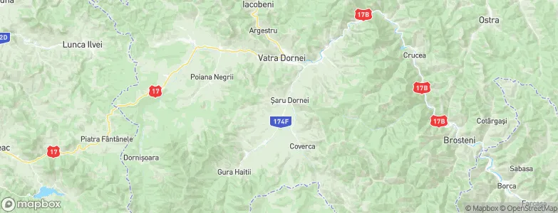 Şaru Dornei, Romania Map