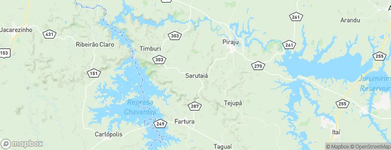 Sarutaiá, Brazil Map