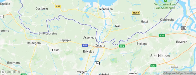 Sas van Gent, Netherlands Map