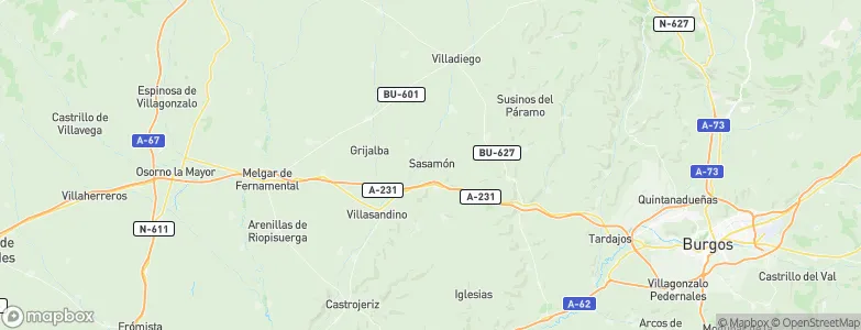 Sasamón, Spain Map