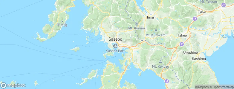 Sasebo, Japan Map