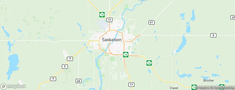 Saskatoon, Canada Map