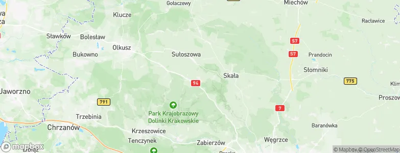 Sąspów, Poland Map