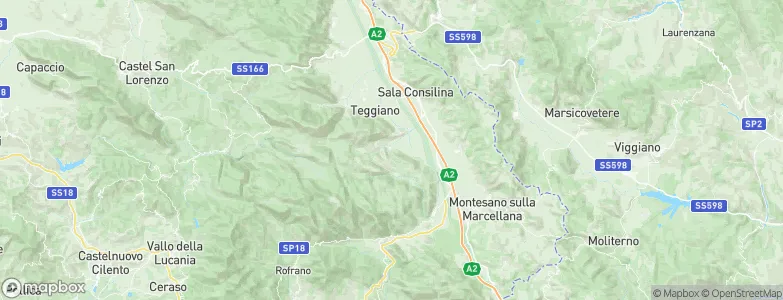 Sassano, Italy Map