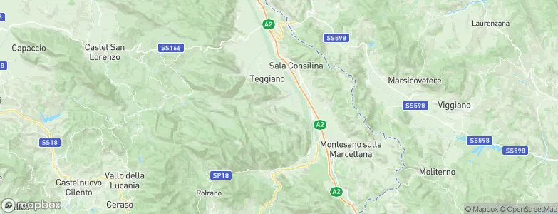 Sassano, Italy Map