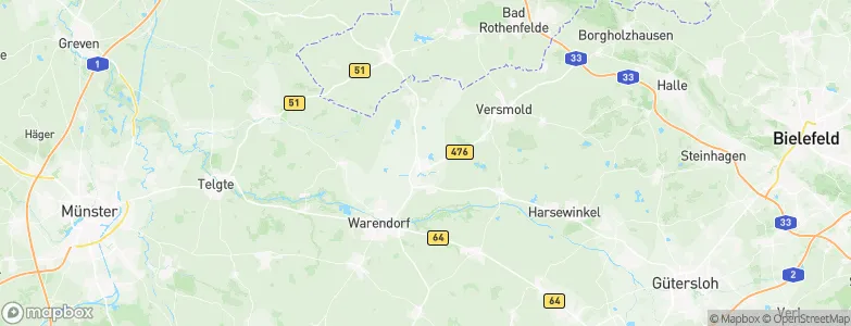 Sassenberg, Germany Map