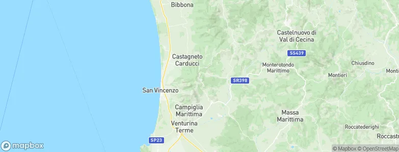 Sassetta, Italy Map