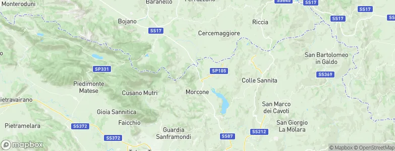 Sassinoro, Italy Map