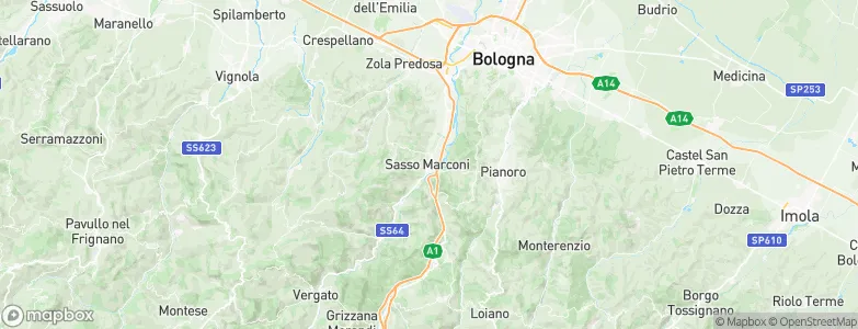 Sasso Marconi, Italy Map