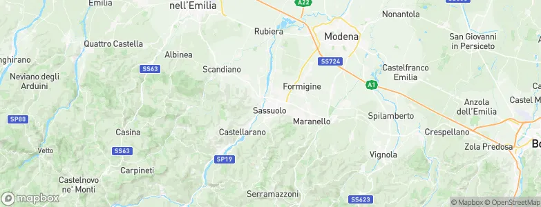 Sassuolo, Italy Map