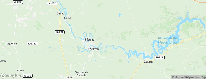Sástago, Spain Map