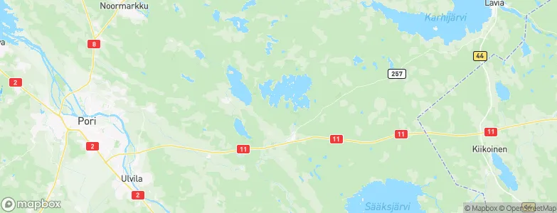 Satakunta Region, Finland Map