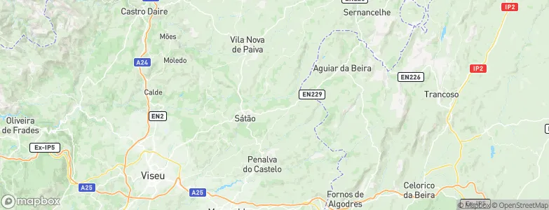 Sátão Municipality, Portugal Map