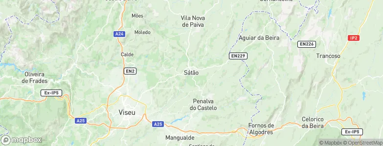 Sátão, Portugal Map