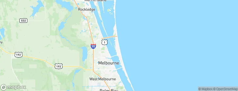 Satellite Beach, United States Map