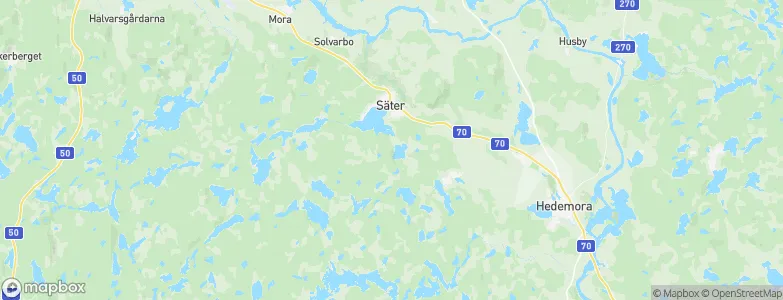 Säter Municipality, Sweden Map