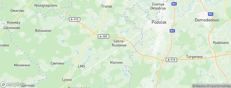 Satino-Russkoye, Russia Map