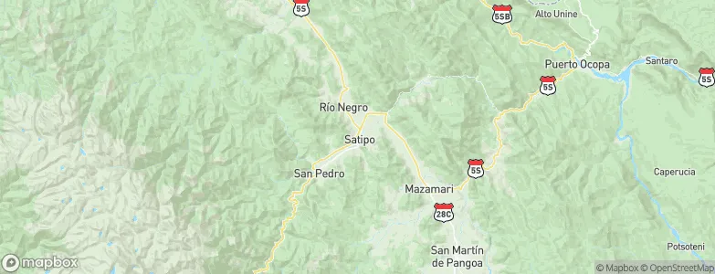 Satipo, Peru Map