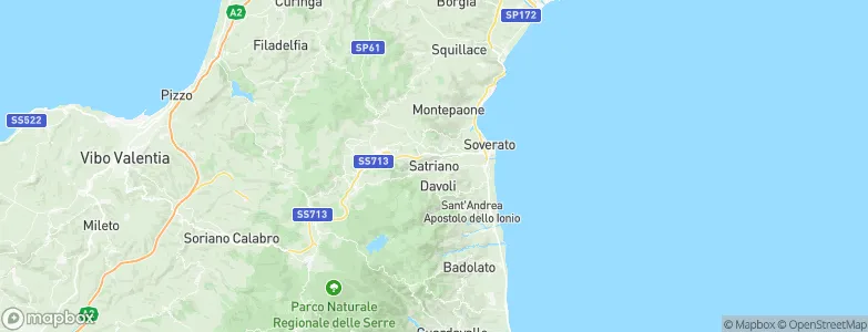 Satriano, Italy Map