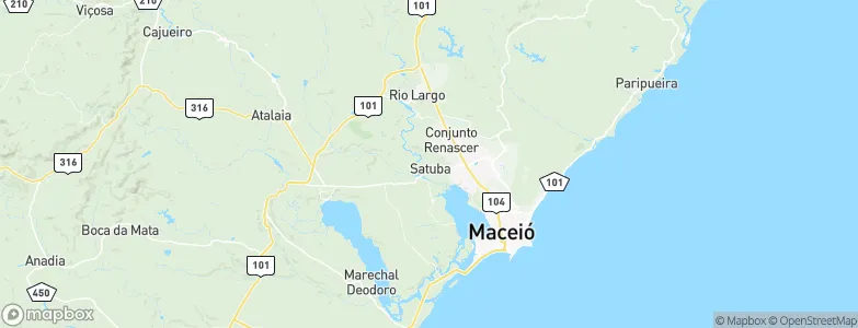 Satuba, Brazil Map