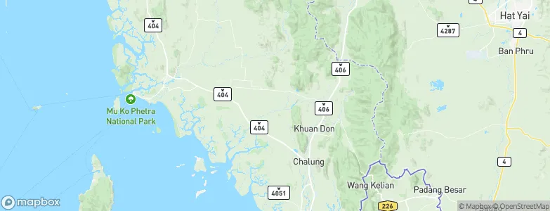 Satun, Thailand Map