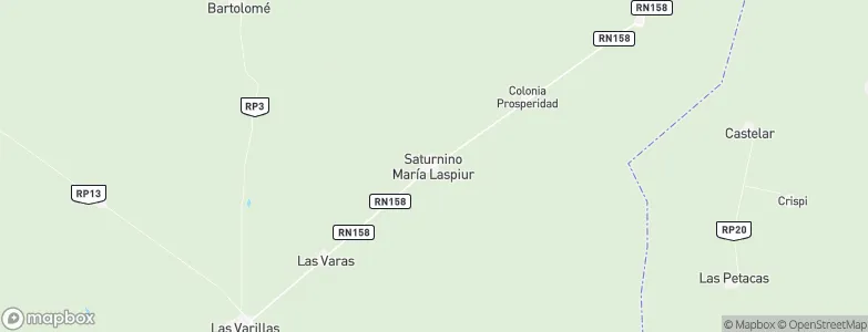 Saturnino María Laspiur, Argentina Map