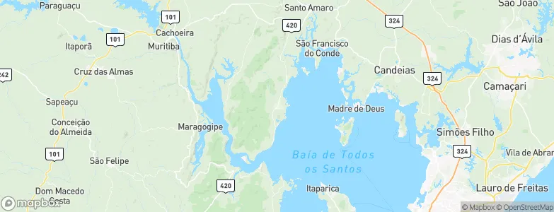 Saubara, Brazil Map