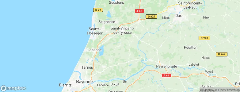 Saubrigues, France Map