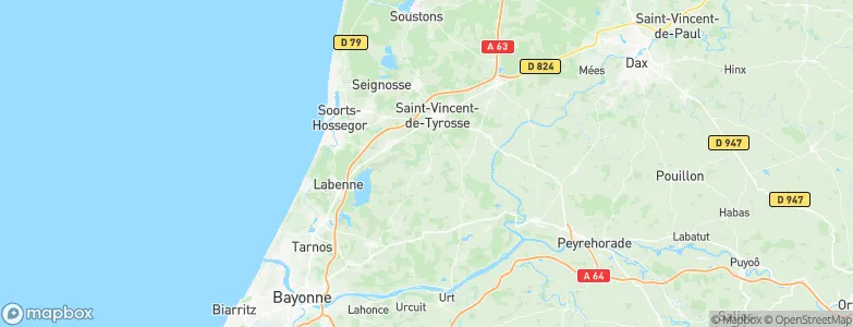 Saubrigues, France Map
