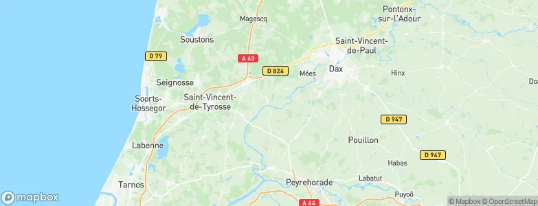 Saubusse, France Map