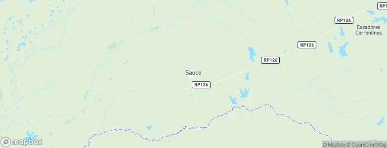 Sauce, Argentina Map