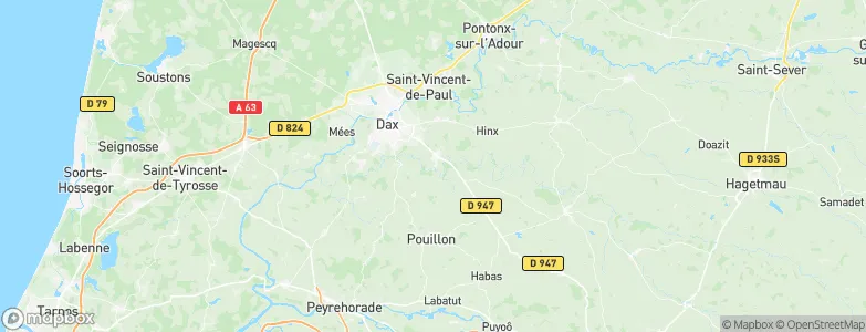 Saugnac-et-Cambran, France Map