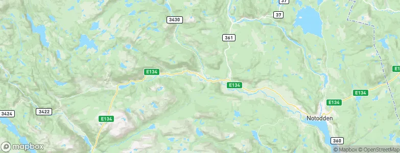 Sauland, Norway Map