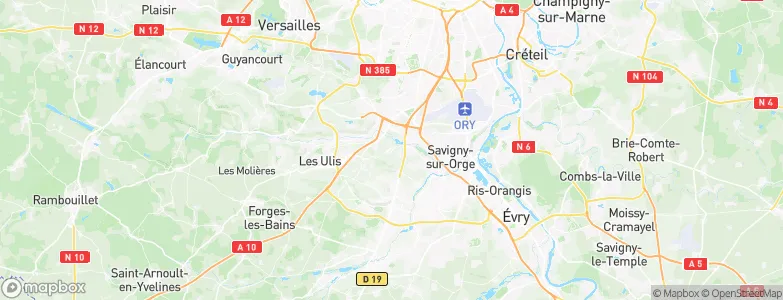Saulx-les-Chartreux, France Map