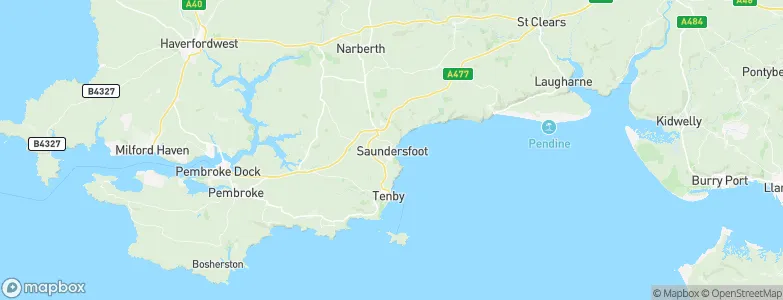 Saundersfoot, United Kingdom Map