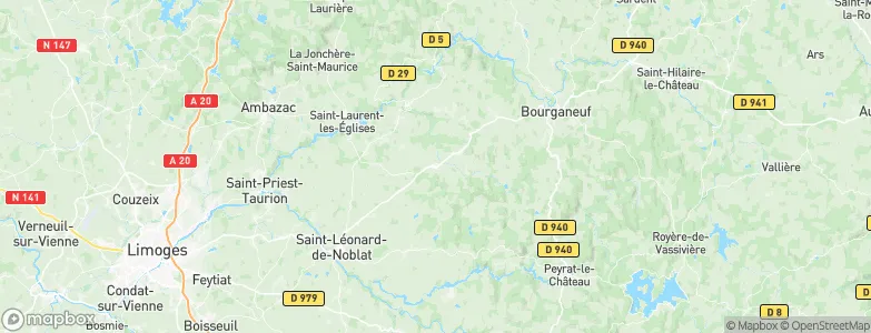 Sauviat-sur-Vige, France Map