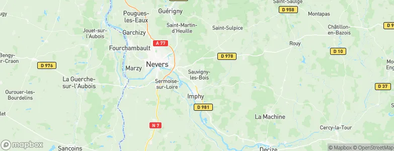 Sauvigny-les-Bois, France Map