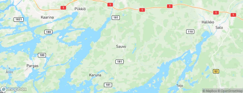 Sauvo, Finland Map