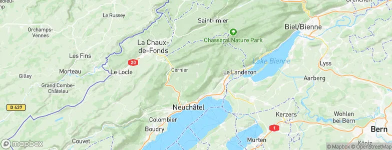Savagnier, Switzerland Map
